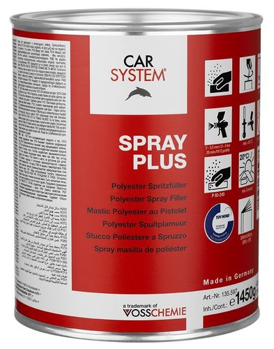 Carsystem Spray Plus ruiskukitti + kov. 1L