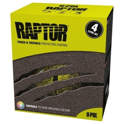 U-Pol Raptor Liner musta, 4 pullon setti