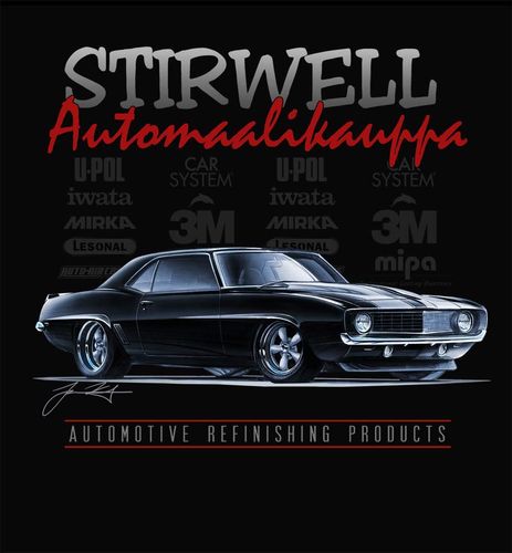 T-paita, Stirwell Automaalikauppa / Camaro