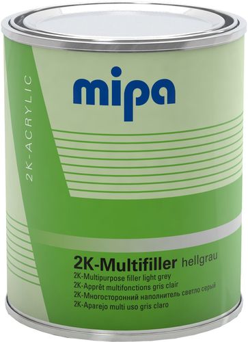 Mipa 2K-Multifiller 1L 4:1 vaalean harmaa pohjamaali